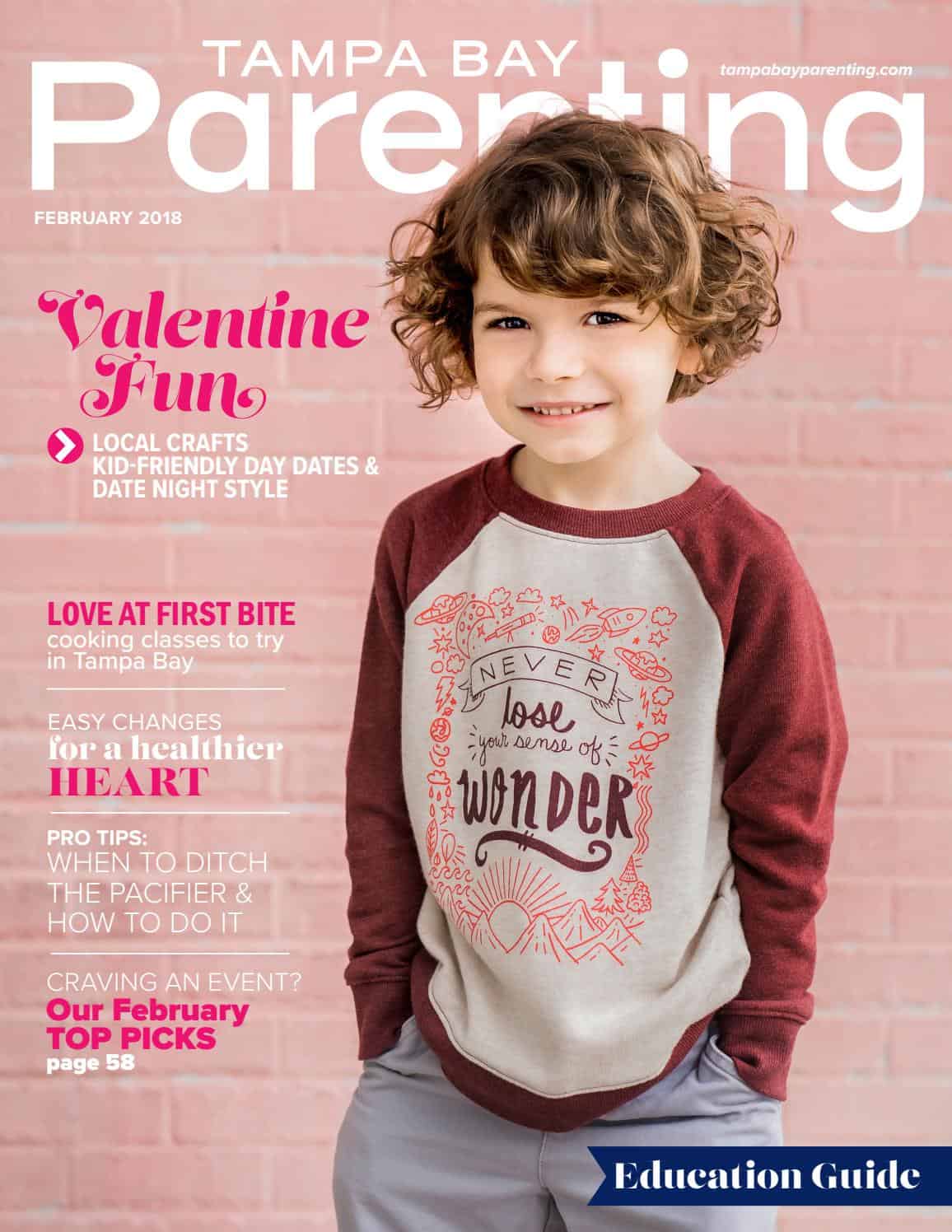 February 2018 Issue Of Tampa Bay Parenting Magazine