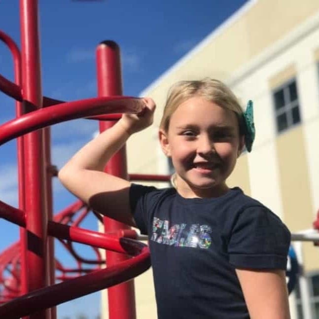 Valrico Lake Advantage Academy student on playground