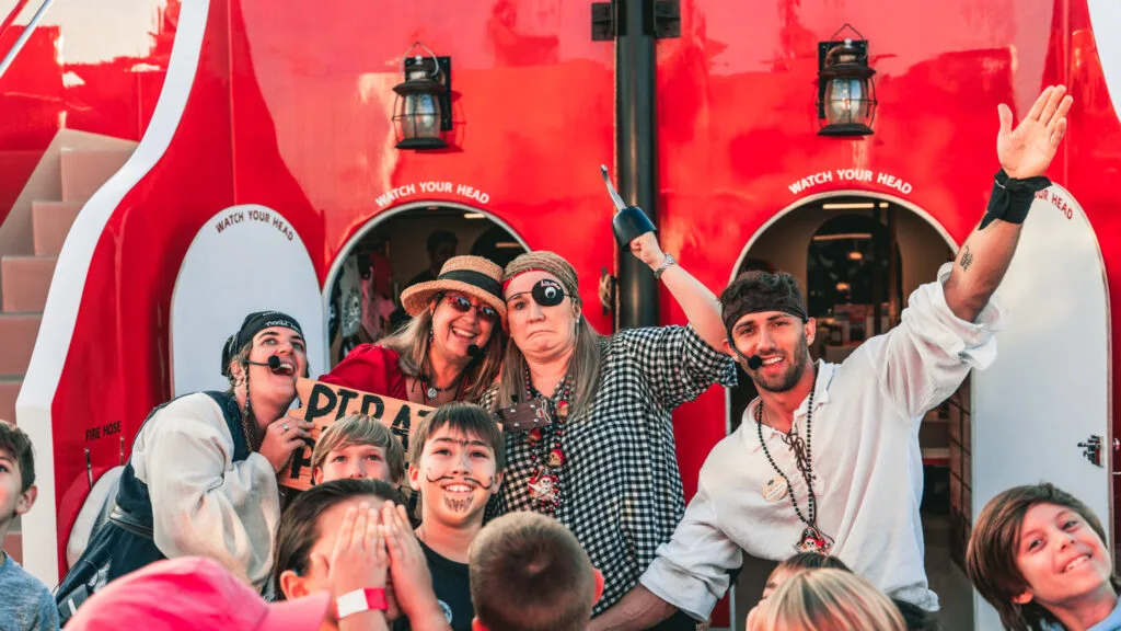Group on the Lost Pearl Pirate Ship in Tampa