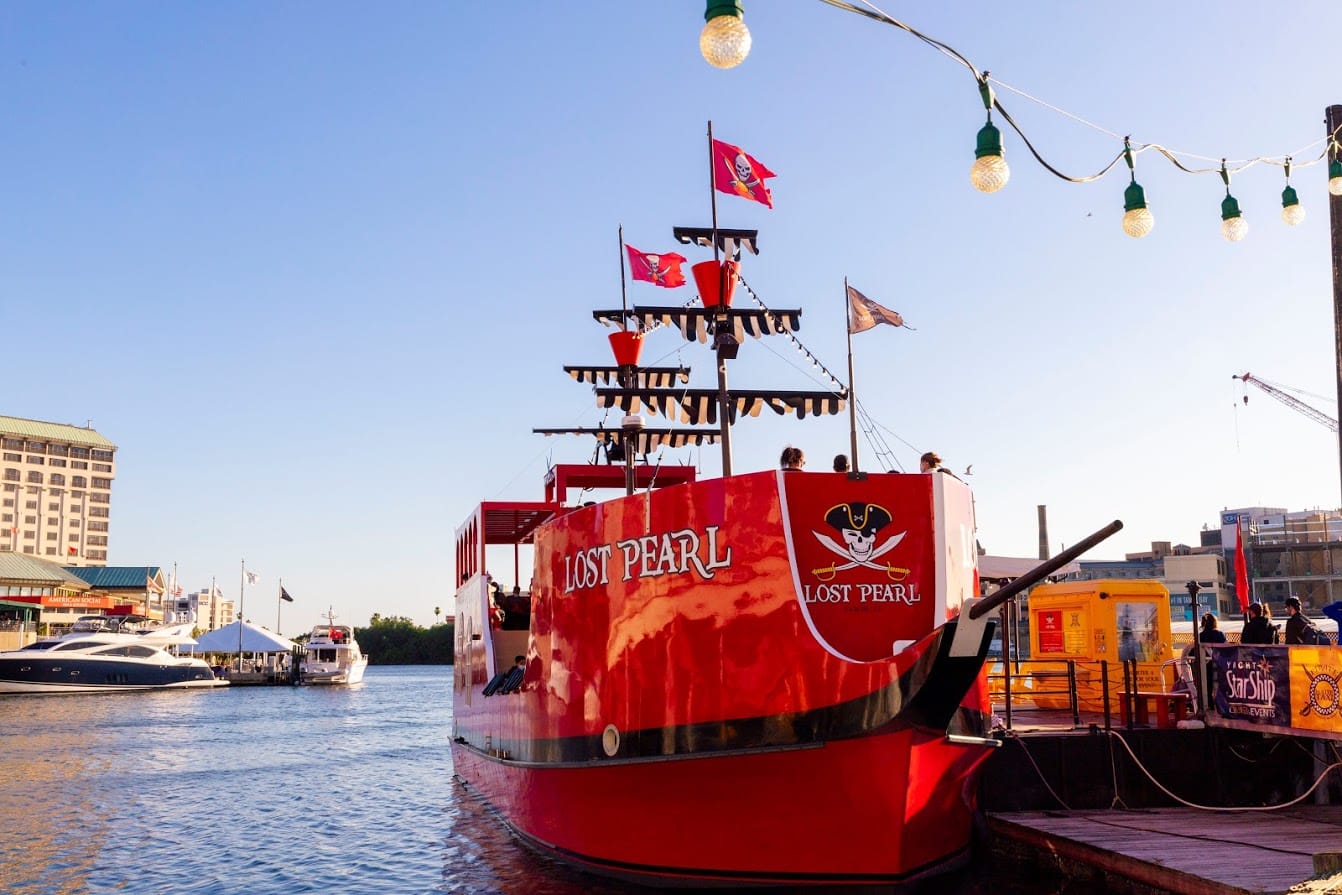 The Lost Pearl Pirate Ship in Tampa on the water