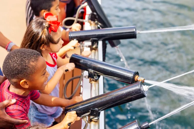 The Lost Pearl Pirate Ship water cannons Best School Spirit Nights