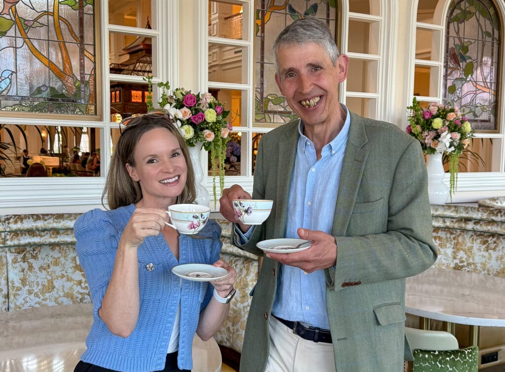 Laura Byrne and Stephan Twining at Walt Disney World's Grand Floridian Resort, Garden View Lounge.