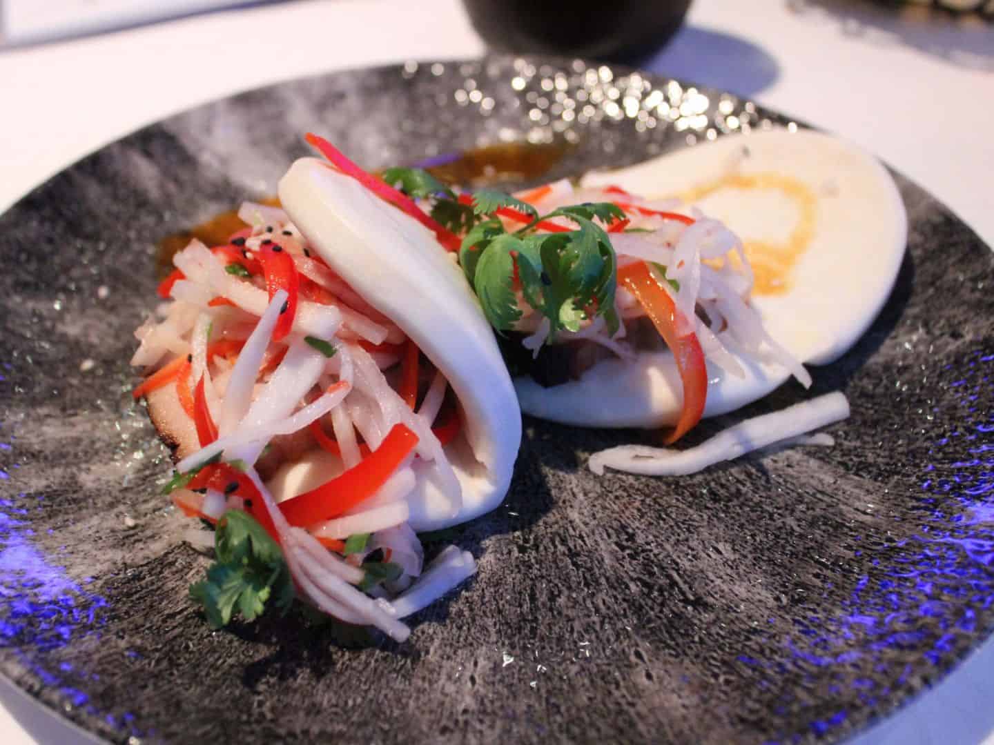 Bao Appetizer at Worlds of Marvel Restaurant on Disney Wish