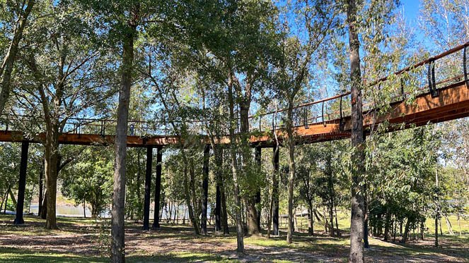 Canopy Walk at Bonnet Springs Park in Lakeland