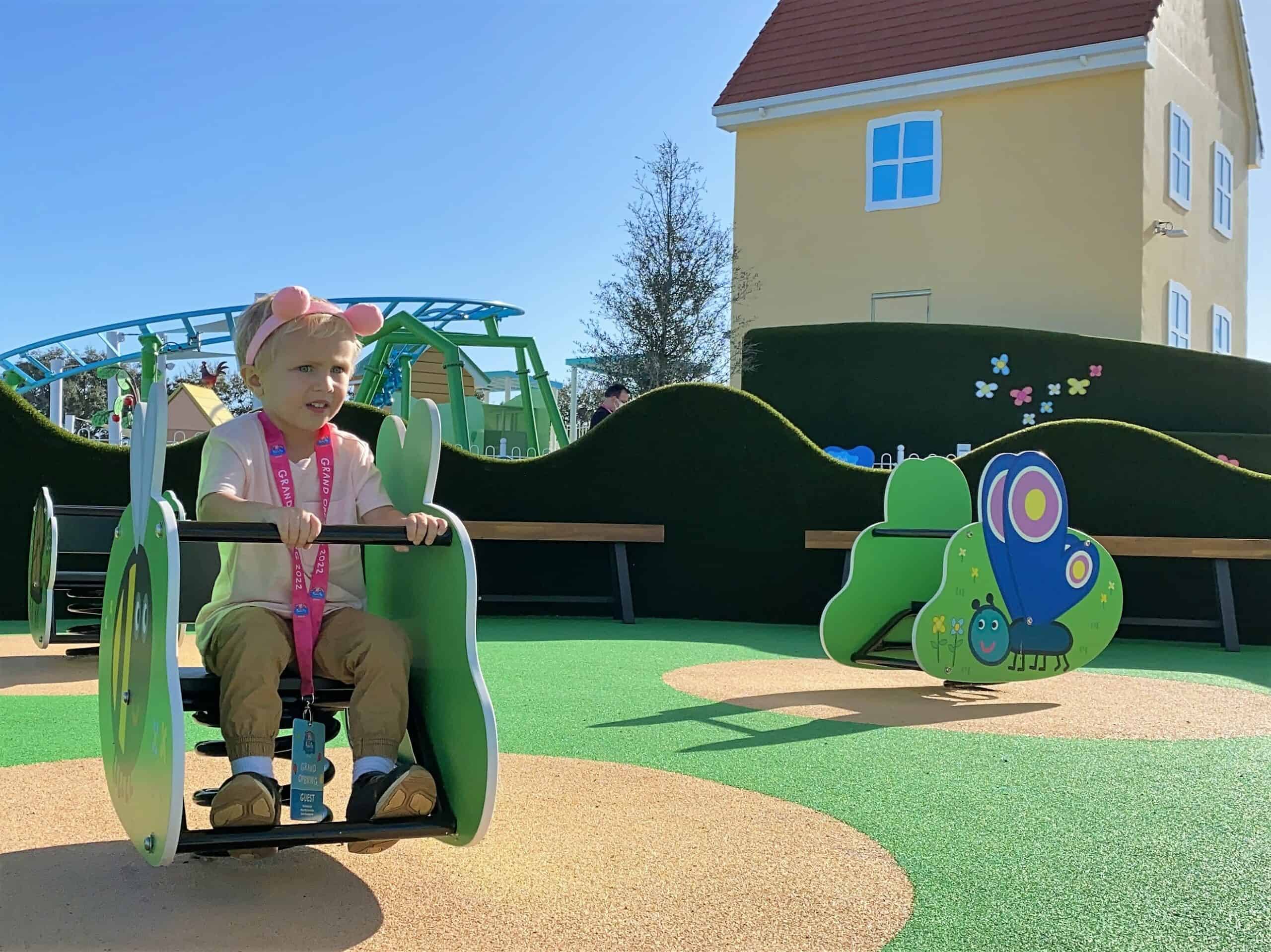 Granny Pig's Garden Play Area is a great spot for the smallest guests with a variety of playground equipment