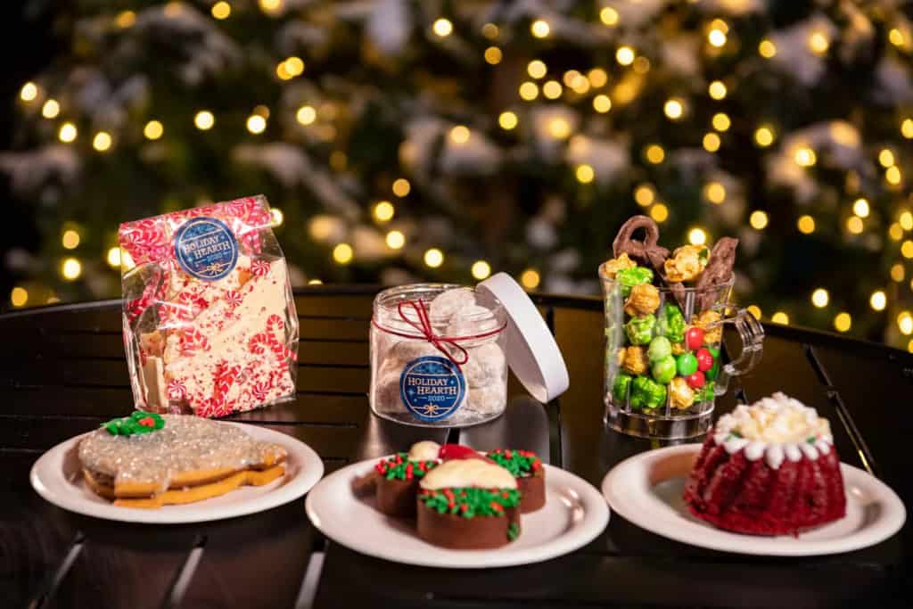 EPCOT's International Festival of the Holidays offers tasting size holiday treats like cookies and cakes. 