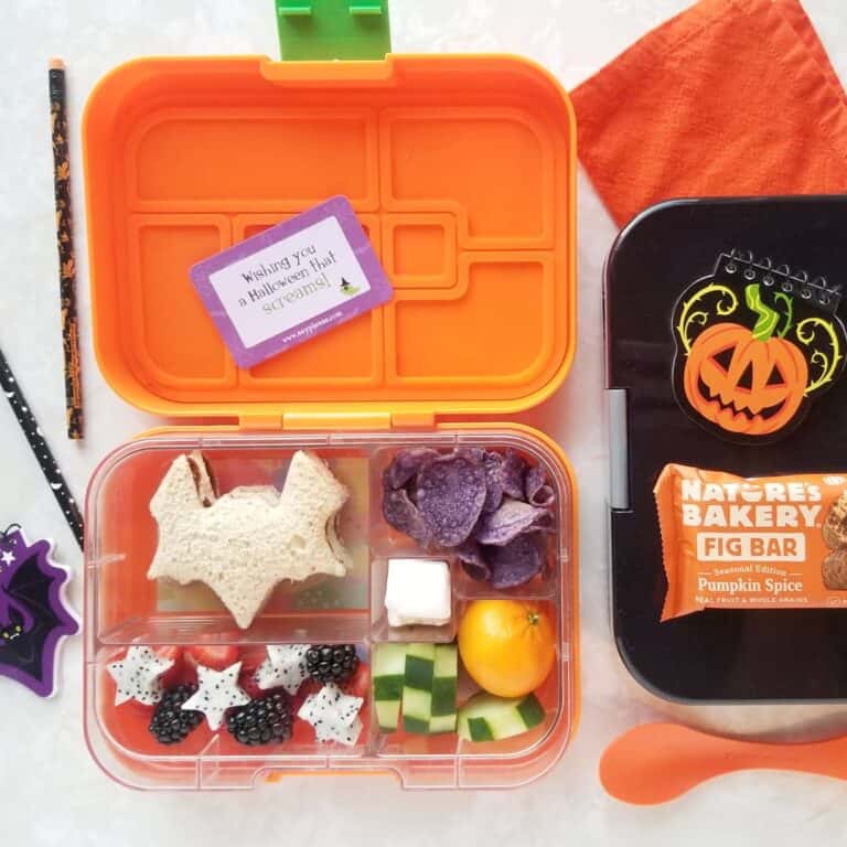 Halloween inspired lunch box ideas with @lunchboxmafia