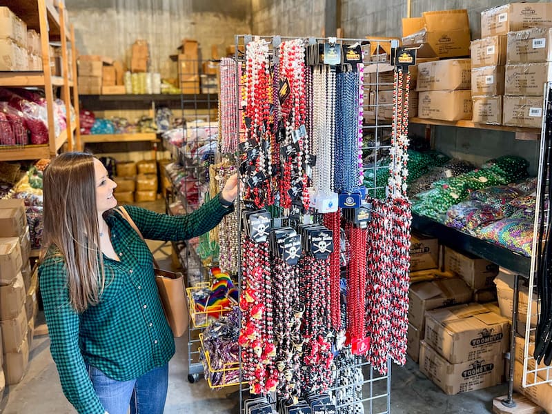 Gasparilla beads at South Tampa Trading Co