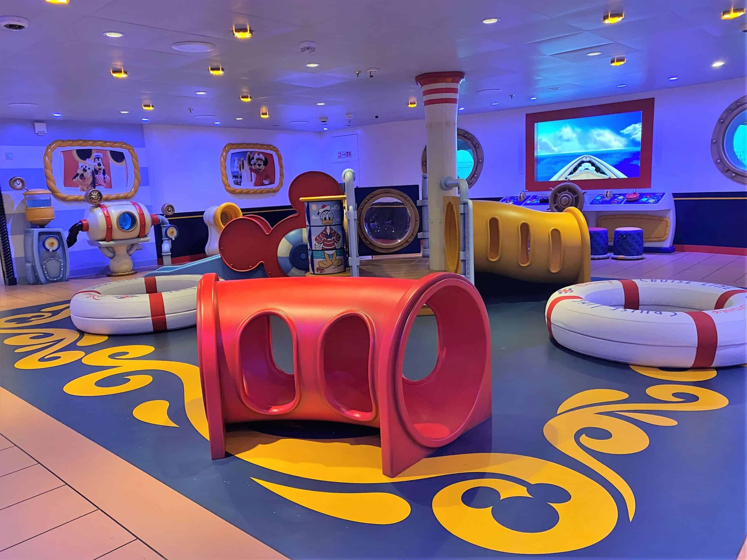 Mickey and Minnie's Captain's Deck in Oceaneer Club on Disney Wish indoor playground