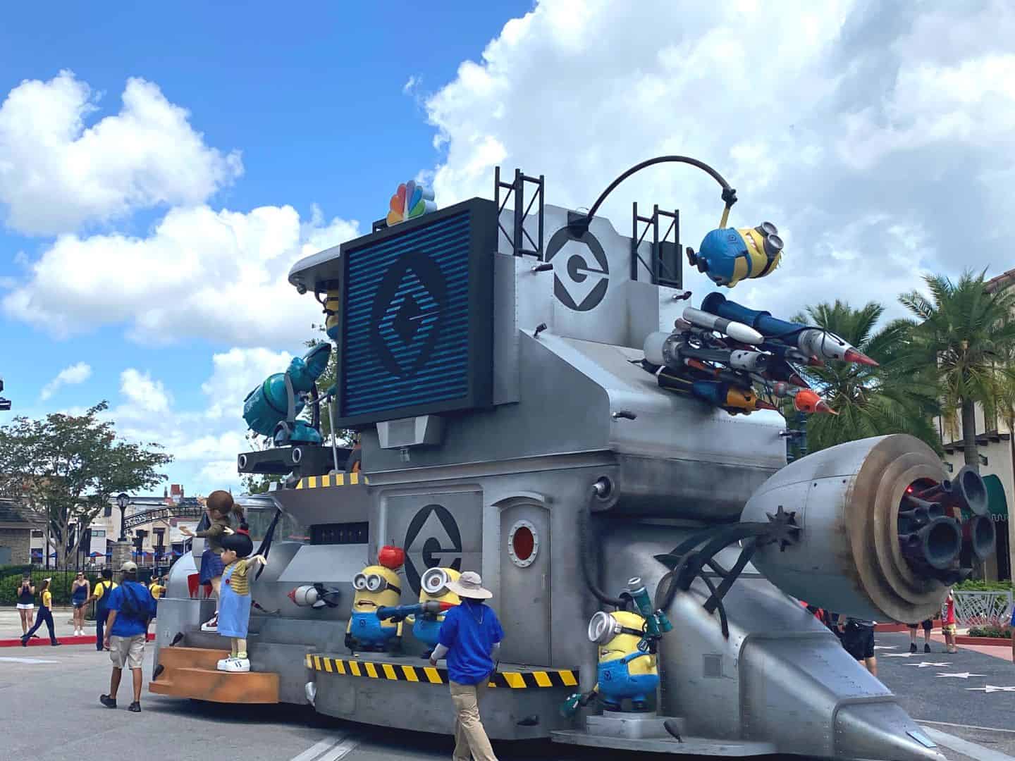 Minions Parade Float Character Party Zone at Universal Studios Florida 