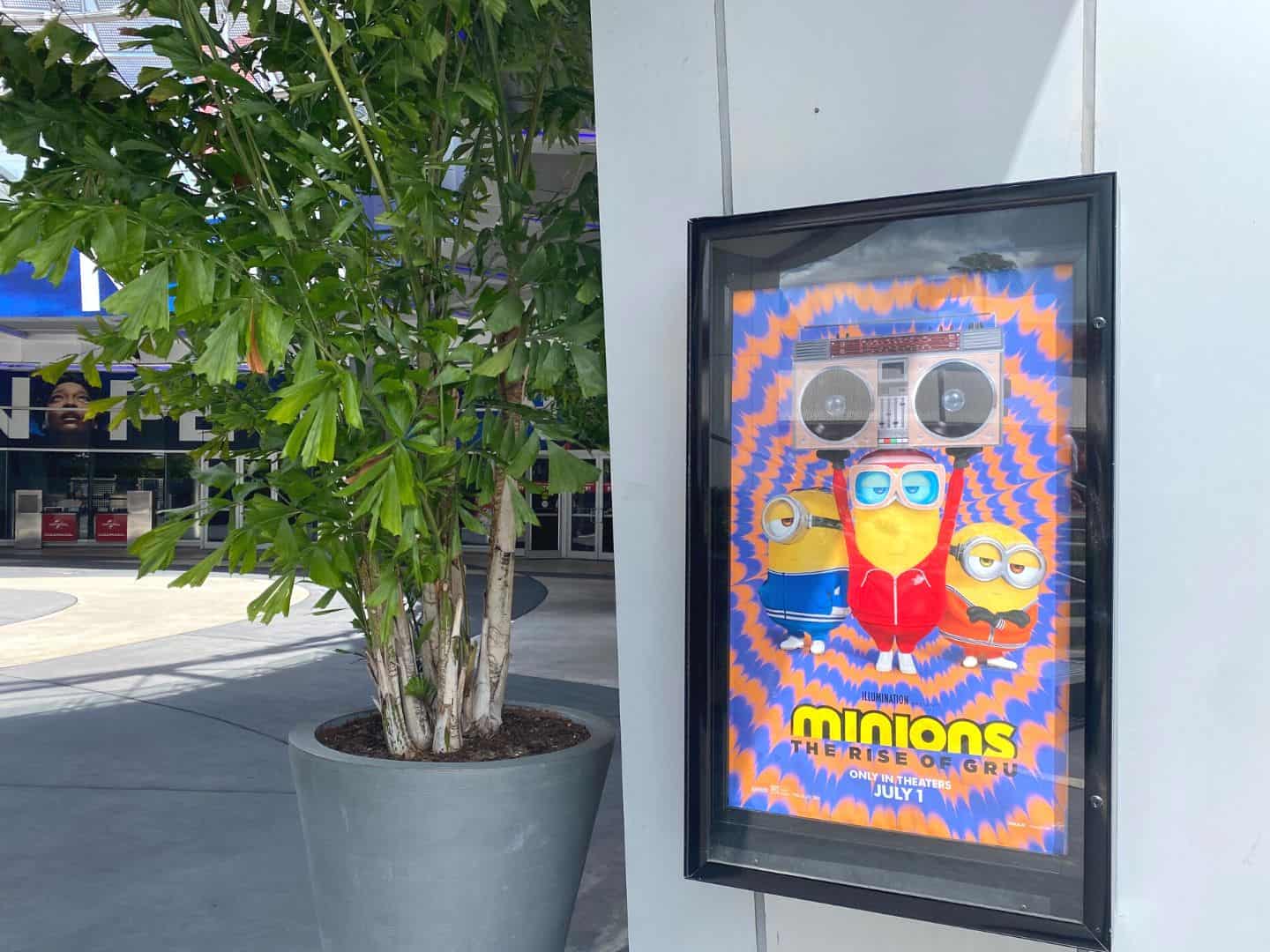 Minions The Rise of Gru Movie Poster at Universal Orlando CityWalk 
