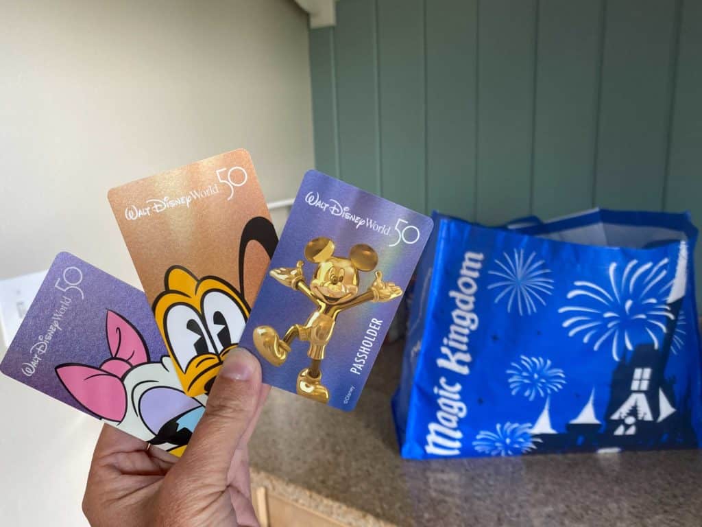 New 50th Anniversary Disney Resort Hotel Room Keys and Passholder Card are available during the Most Magical Celebration on Earth