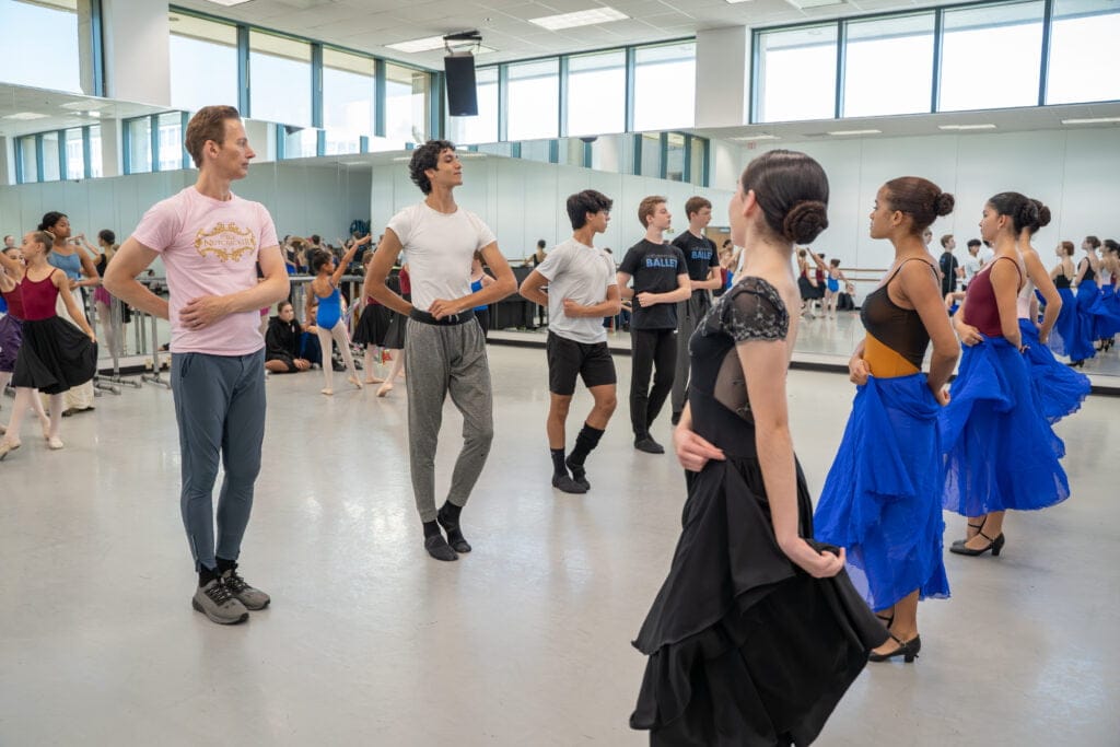 Next generation ballet rehearsals for nutcracker