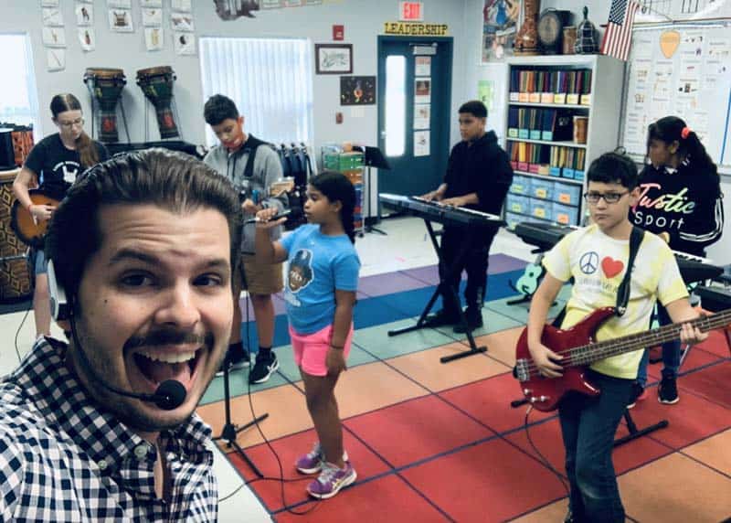 music class in Hillsborough Co. Public Schools