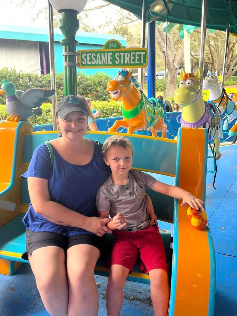 SeaWorld Orlando Rides Sesame Street Land Carousel 