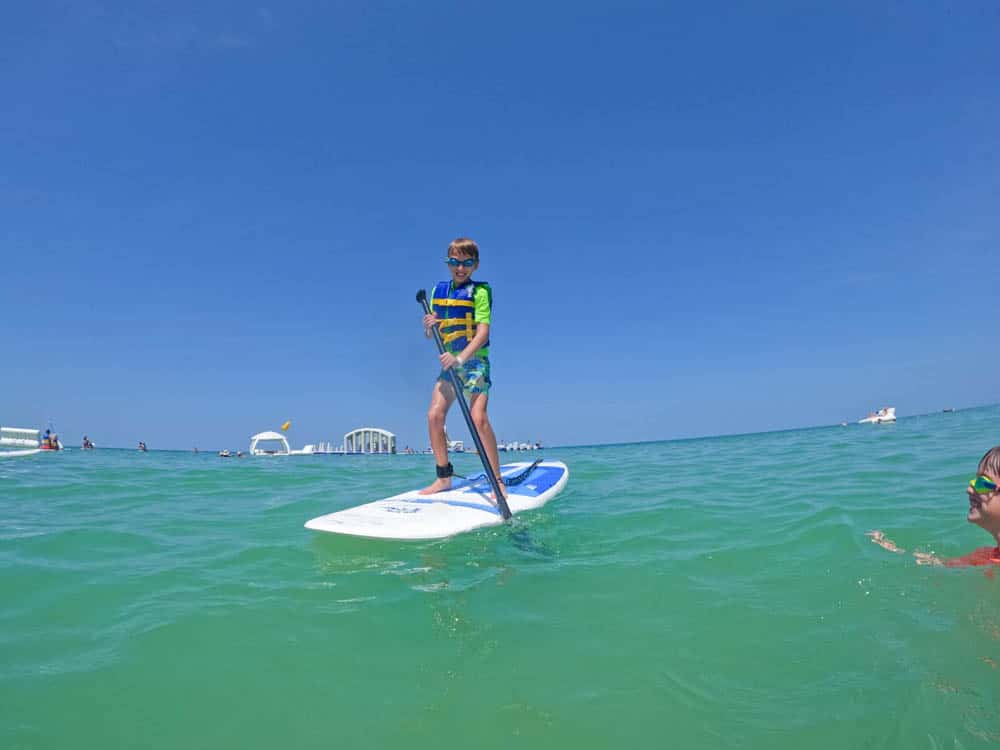 Stand Up Paddle Board in St Pete Beach Tradewinds Island Resort