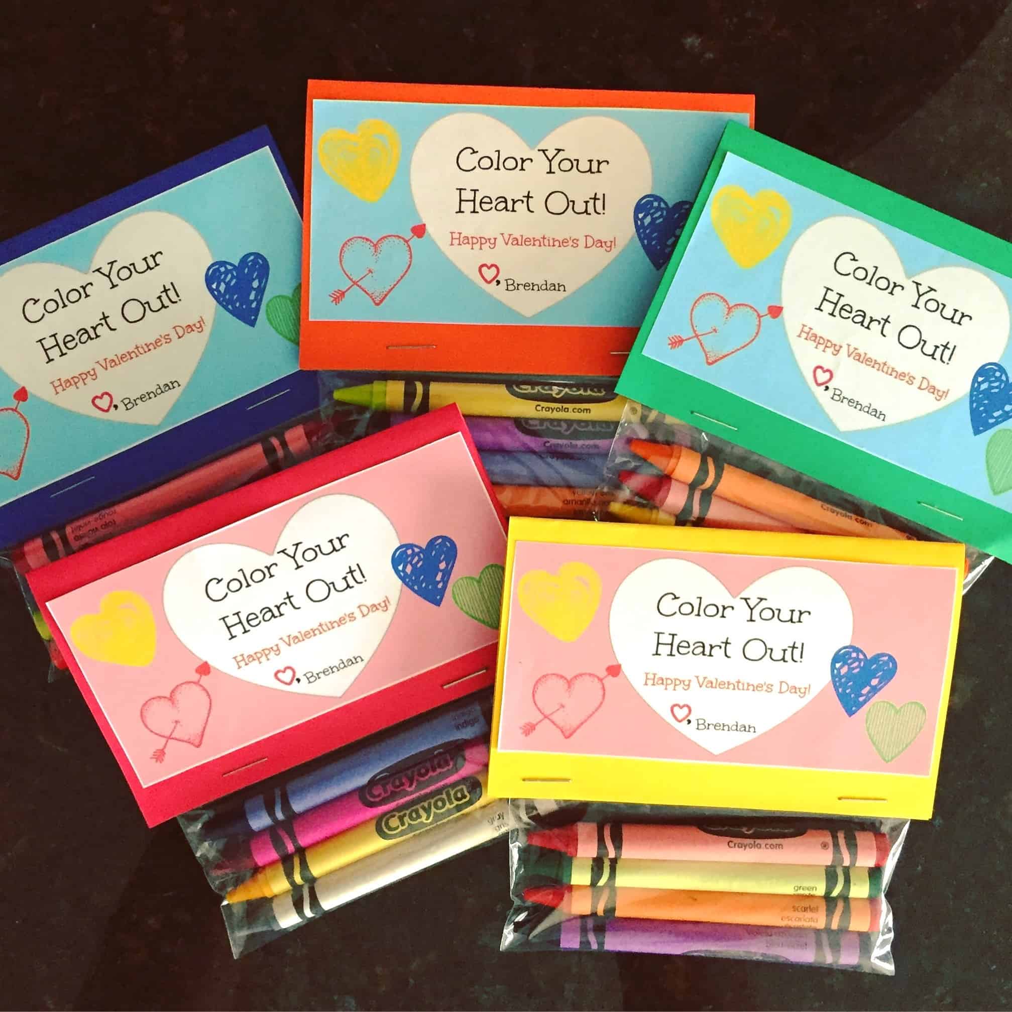 Pencil Valentines - A Perfect Non edible Valentine Treats