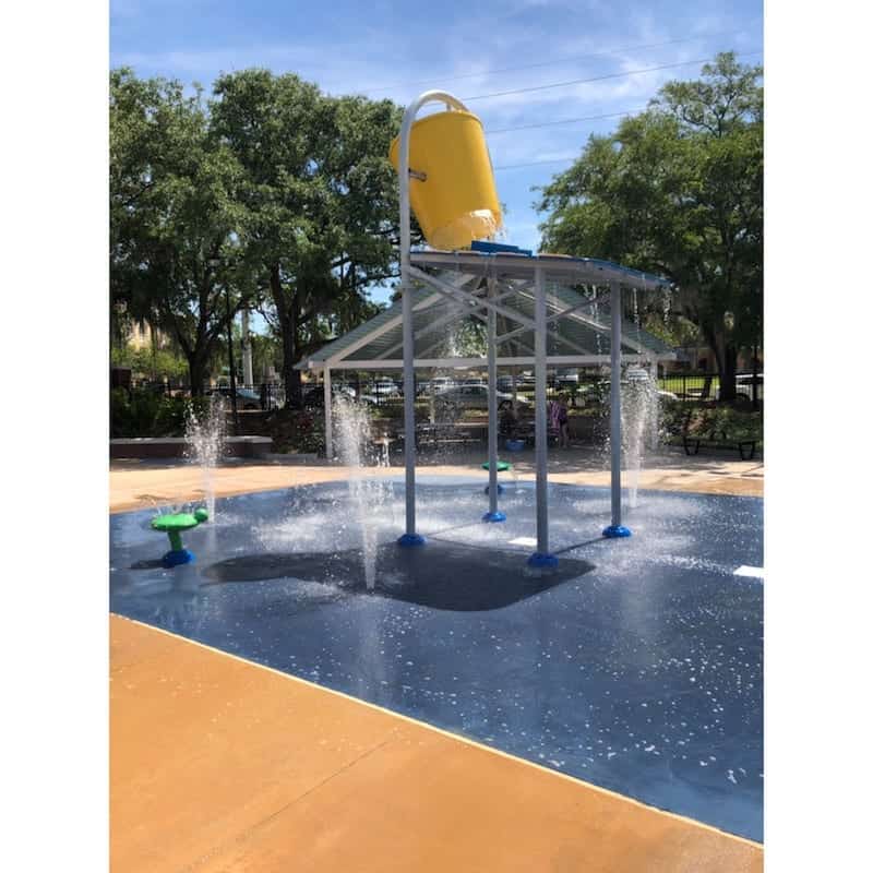 Parks with splash pads in tampa water works park