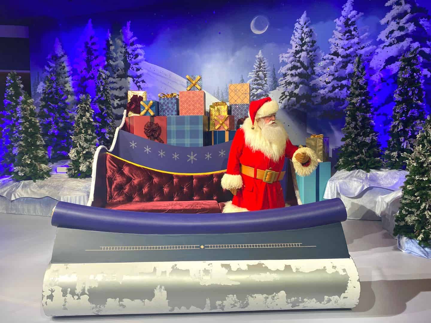 Santa greeting location at EPCOT inside The Odyssey Building 2022