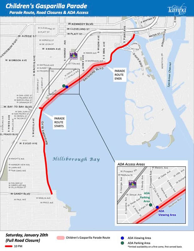 Where to Park for the Children's Gasparilla Parade