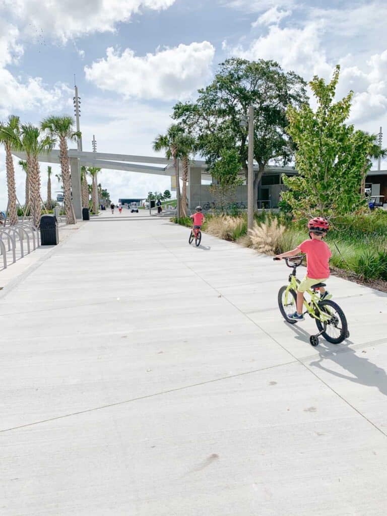 Bike Ride at St. Pete Pier Free Things to Do in Tampa Bay with Kids