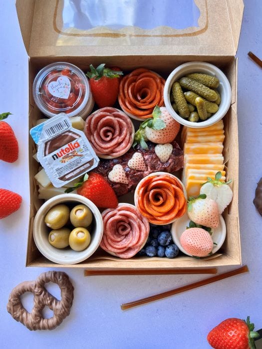 galentine's charcuterie box for valentine's day