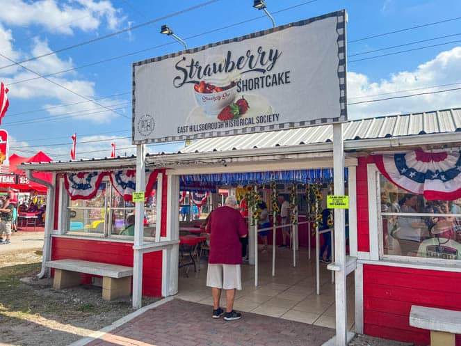 Strawberry Shortcake Stand at Florida Strawberry Festival
