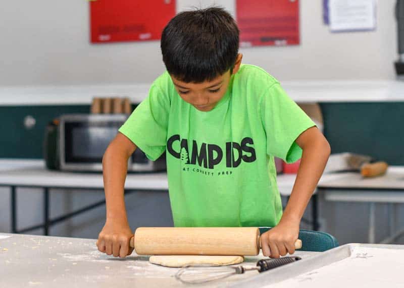 Cooking with kids at CAMP IDS