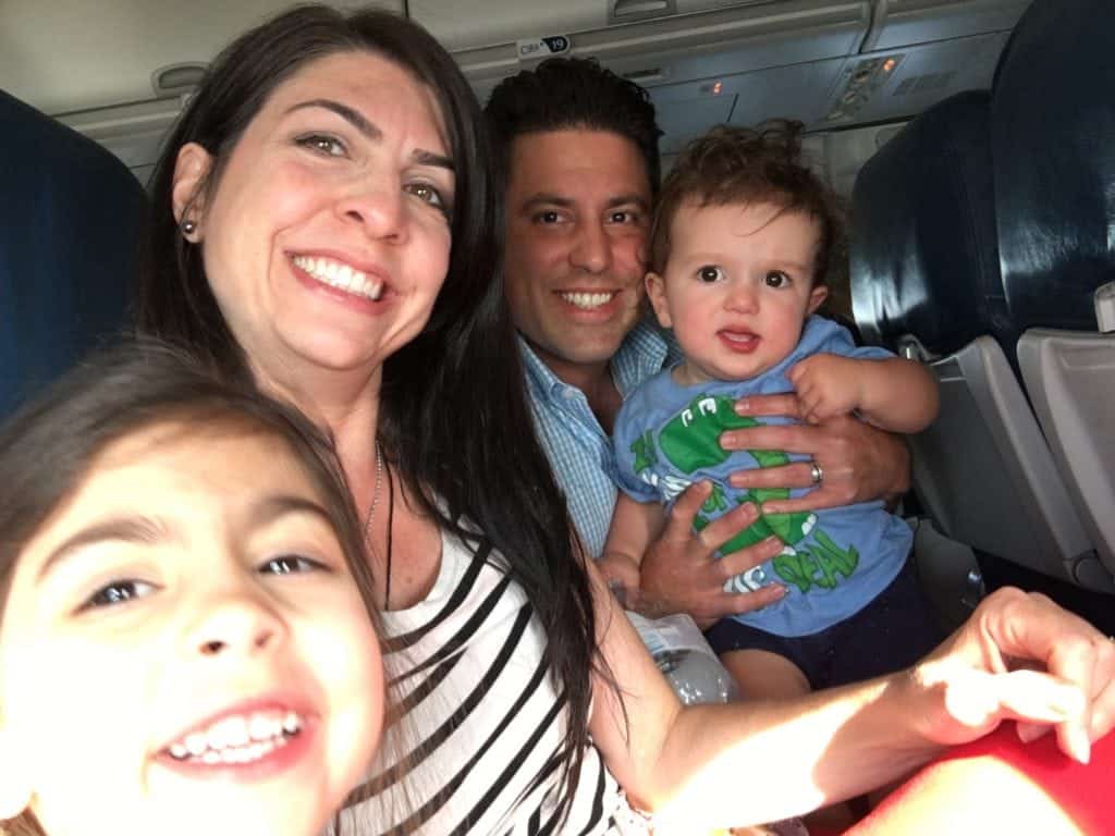 Flying with Kids Anna DeJesus and family