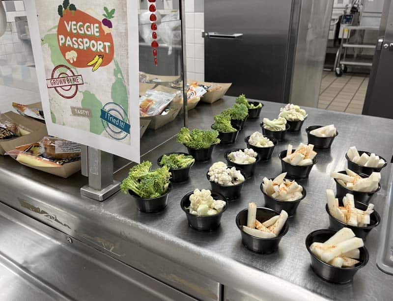 locally grown produce in school lunches