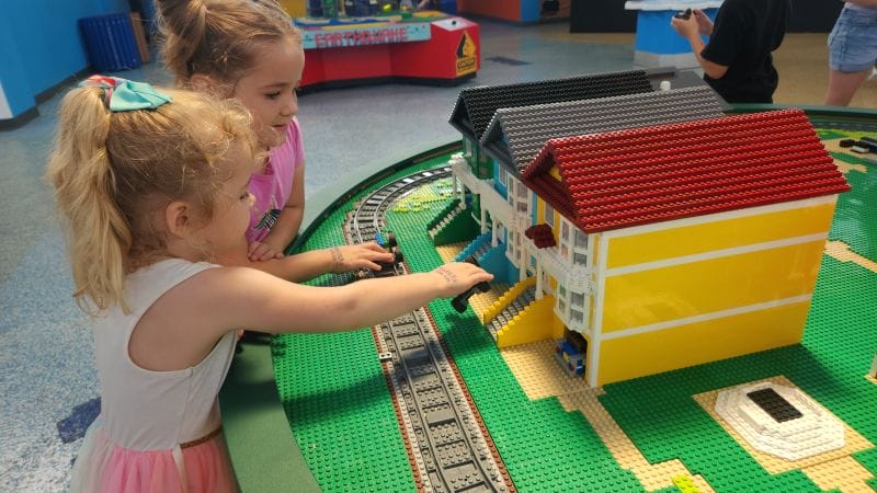 Toddlers love exploring all the lego builds at Legoland