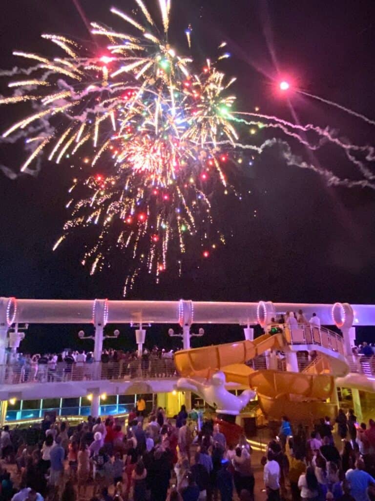 25th Anniversary Disney Cruise Line Fireworks 