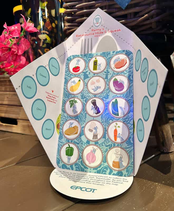 Remy's Ratatouille Hide and Squeak card for 2023