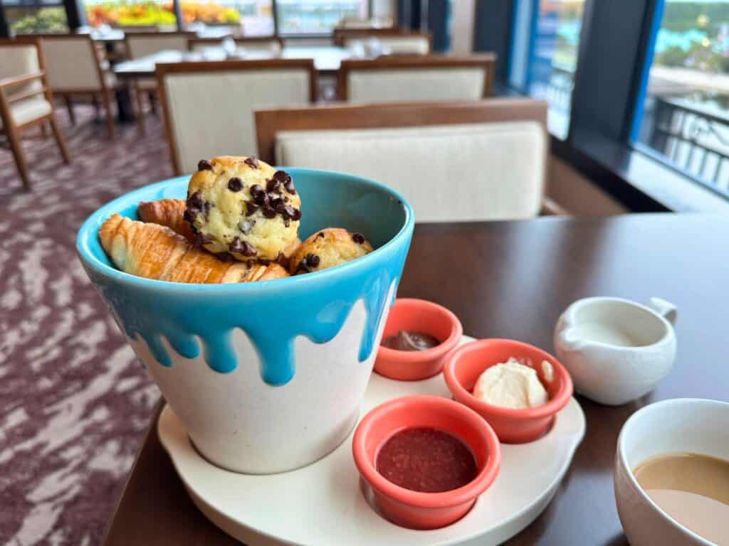 Pastry Basket at Topolino's Terrace Breakfast