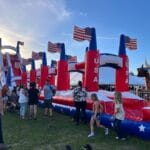Patriotic Inflatable slide 4th of July Tampa Bay