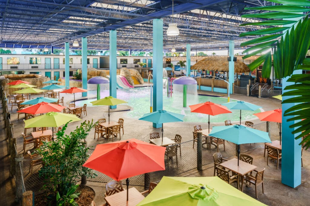 CoCo Key has an incredible covered pool and water park to beat the heat and sun this summer!