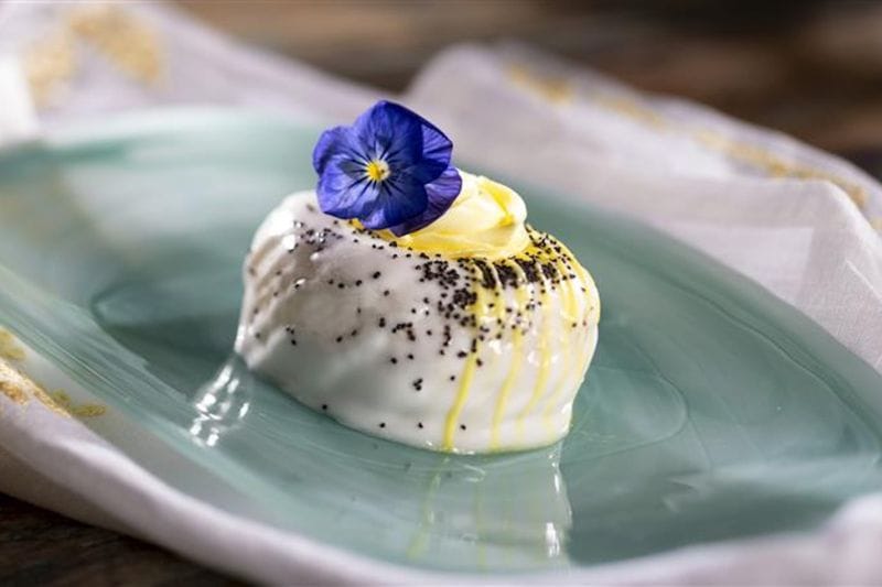 Lemon-Poppy Seed Cake from the Earth Eats Menu for the 2025 EPCOT Food & Wine Festival