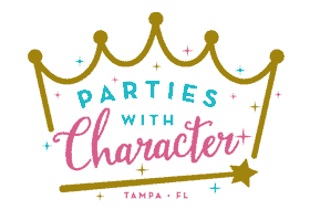 Parties with Character logo Tampa Bay Florida