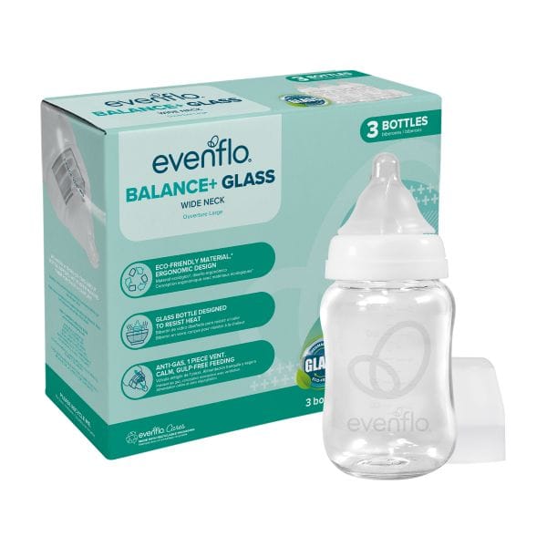 Evenflo Feeding Balance+ Glass Baby Bottles