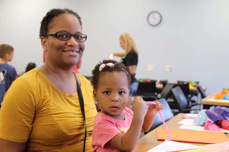 Library Early Literacy programs mom and baby