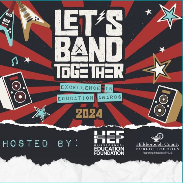 Education Rock Stars Hillsborough Co public schools event flier