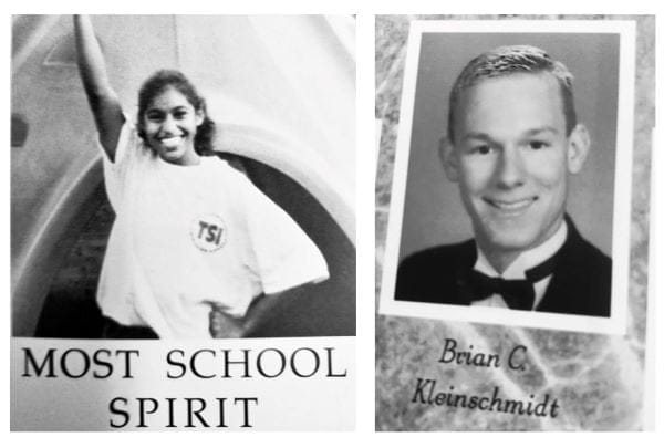 Mika and Brian Kleinschmidt in high school