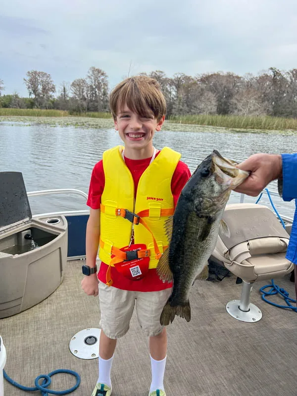 First fish while fishing at Walt Disney World