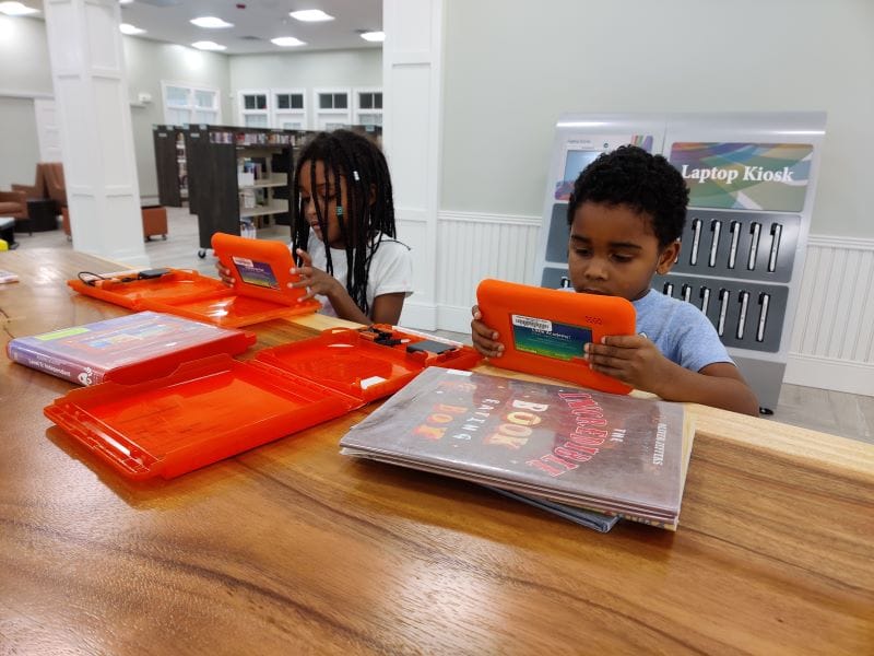 Library Resources for Toddlers kids using Launchpads