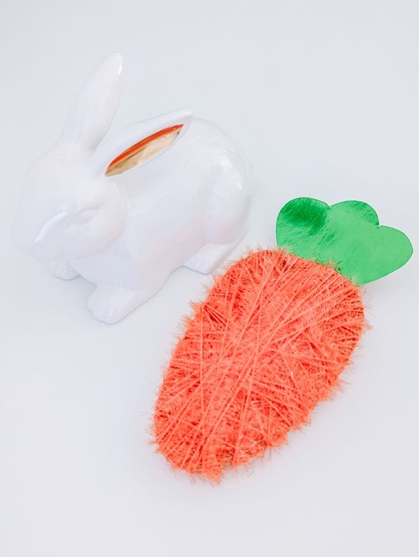 Easter & St. Patrick's Day Crafts for Kiddos Yarn Carrot Easter