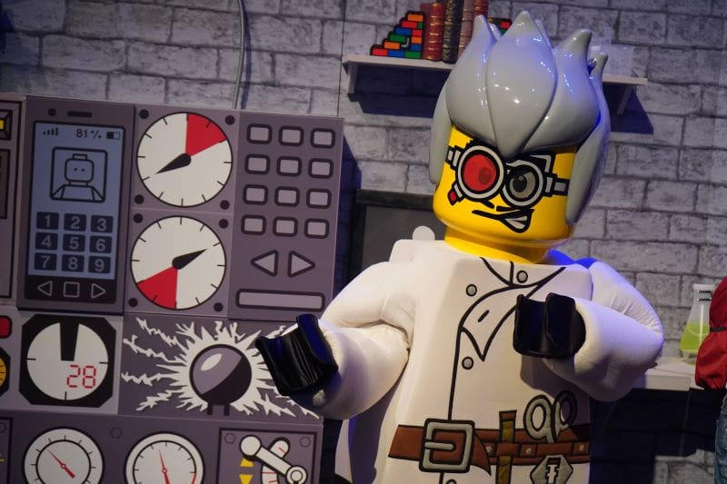 Legoland Florida Brick or Treat Mad Scientist character