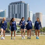 Tampa Bay Sun FC players on field in Tampa