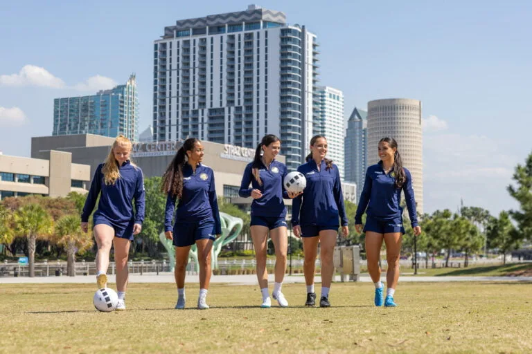 Tampa Bay Sun FC players on field in Tampa