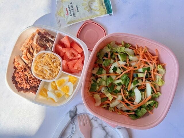 tips for packing salads for back to school lunches