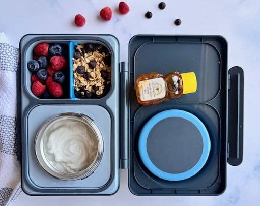yogurt bowl for back to school lunch
